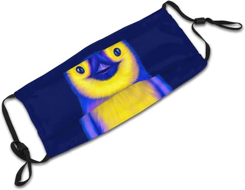 Miniatura 6 de Máscara facial de pingüino, unisex, pasamontañas, cubierta de boca con filtro resistente al viento, máscara ajustable