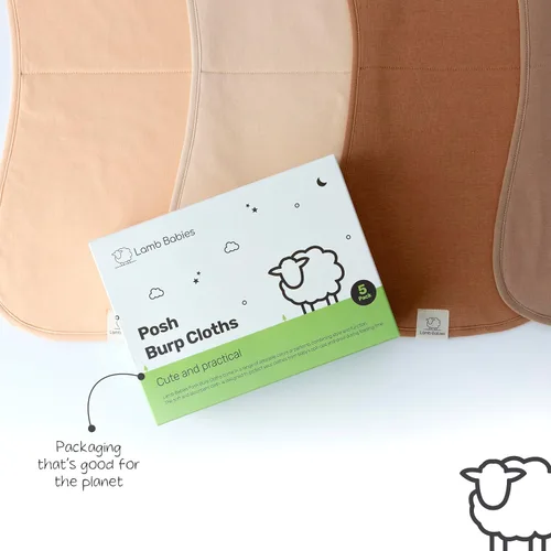 Miniatura 7 de Posh - Paños de algodón para eructos, absorbentes, ligeros y suaves para momentos sin desorden, paños para eructos para niños y niñas, un