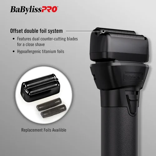 Miniatura 4 de BaBylissPRO FXONE Double Foil Stick Shavers with interchangeable battery
