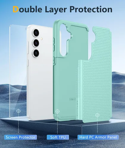 Miniatura 951 de FNTCASE Funda para iPhone 17 Pro: Fundas delgadas translúcidas de color azul claro compatibles con MagSafe, protección completa de la cámara