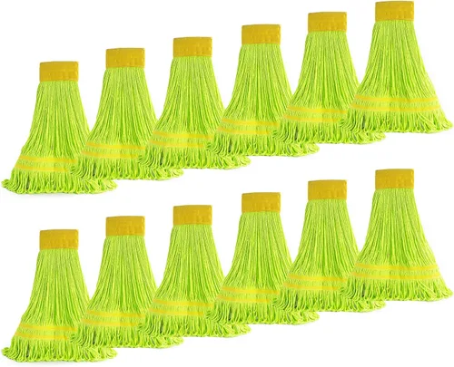 Miniatura 8 de Matthew - Trapeador de microfibra de limpieza resistente, repuesto de cabezal de trapeador húmedo, excelente absorción, capacidad de lavado premium