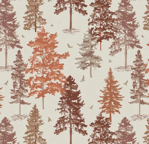 Miniatura 9 de Timeet Papel pintado vintage de despegar y pegar, papel pintado de árboles del bosque, papel de contacto de pinos gris oscuro, papel de vinilo