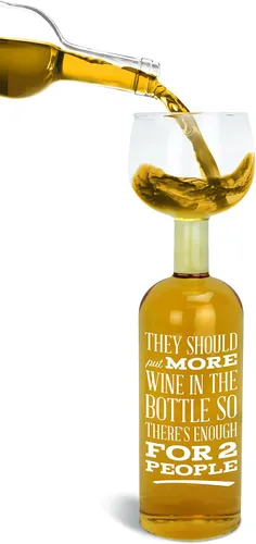 Miniatura 6 de BigMouth Inc. Copa de Vino que Contiene una Botella Completa Regalos Divertidos y Novedosos para Amantes del Vino Copa Gigante para Beber para Un