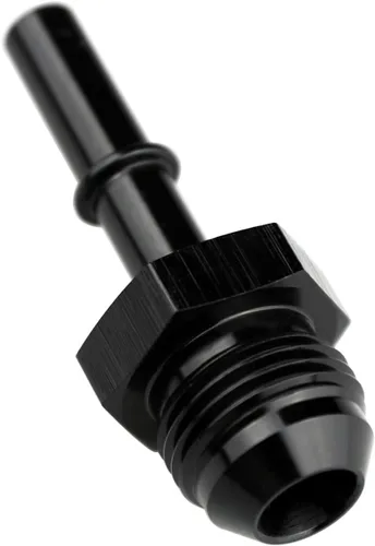 Miniatura 11 de KRD PERFORAMANCE 3/8 SAE Conexión rápida a 6AN Macho Push On EFI Manguera de línea de combustible de 90 grados Adaptador de montaje Conector