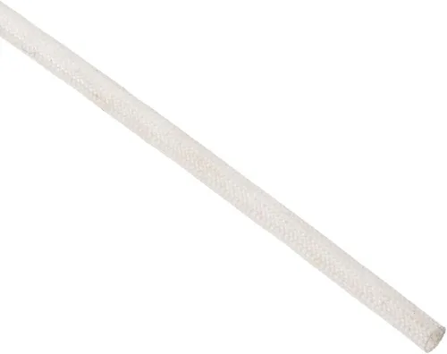 Miniatura 7 de uxcell Manga de la trenza del aislamiento, 33Ft-0.039 in alto TEMP manga de fibra de vidrio de silicona blanca