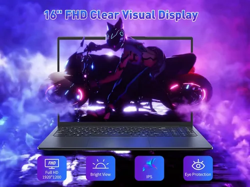 Miniatura 4 de KurieTim Laptop FHD de 16 pulgadas para empresas: Intel i7-13620H (10C/16T, hasta 4.9GHz), 32 GB de RAM, 1 TB NVMe SSD Windows 11 Pro, portátiles