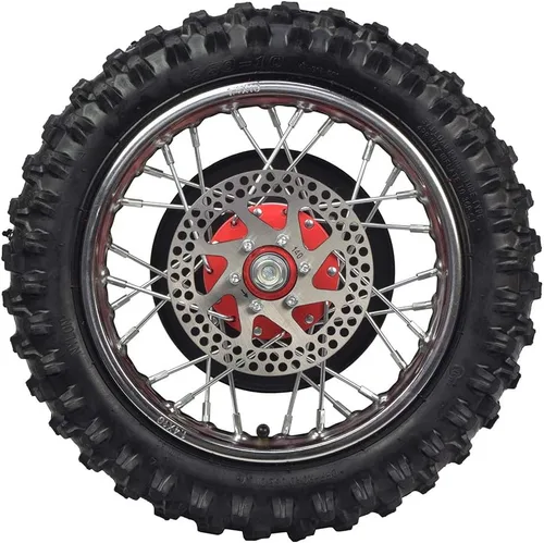 Miniatura 3 de Rueda trasera completa con buje rojo para el Razor SX500 McGrath Dirt Rocket