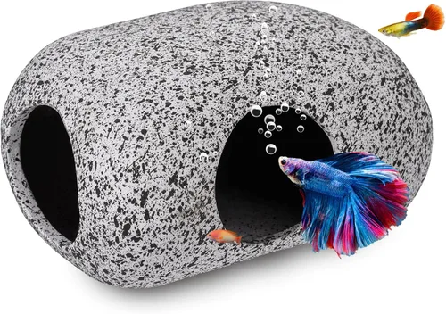 Decoraciones de acuario, accesorios de pecera de cueva, decoración de roca para cíclidos de camarones, reproducción de pecera pequeña, decoración de