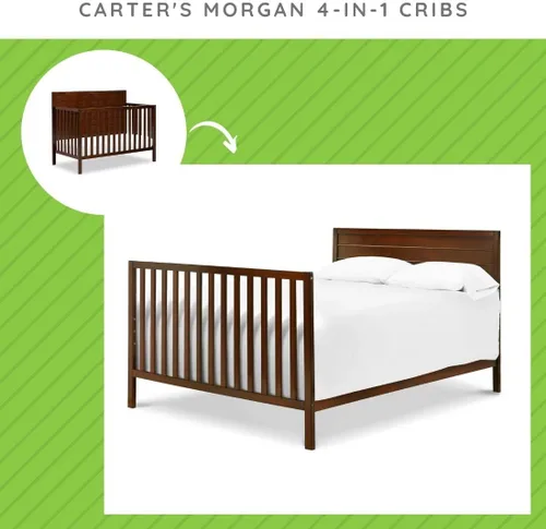 Miniatura 3 de Kit de conversión de tamaño completo Rieles de cama para cunas de Davinci Carter's - (Espresso)