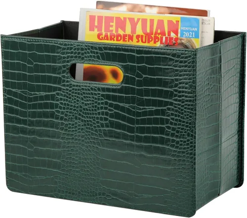 Miniatura 17 de HofferRuffer Soporte para cesta de revista, revistero plegable, organizador de archivos de documentos, carpeta de archivos, organizador
