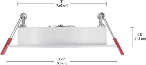 Miniatura 12 de Globe Electric 50466 Kit de iluminación empotrable LED ultra delgada de 3 pulgadas, no requiere concentrador, activado por voz, 7 W, RGB cambiante