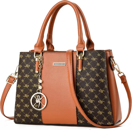 Miniatura 20 de KURGOOL Bolsos y bolsos de mano para mujer, bolso de hombro con asa superior, bolsa de mensajero para mujer
