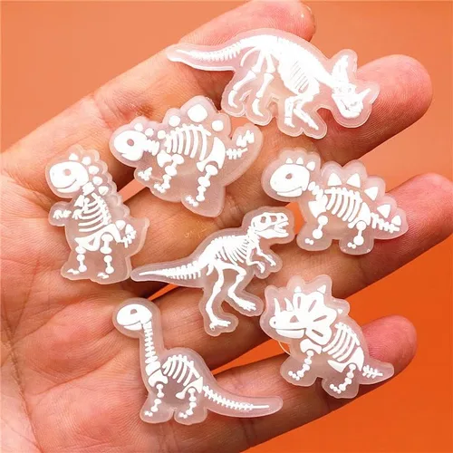 Miniatura 7 de pequano Dijes de dinosaurio para zapatos, dijes para niños, decoración de pines de PVC para zuecos, zapatos, pulseras, dinosaurios, recuerdos