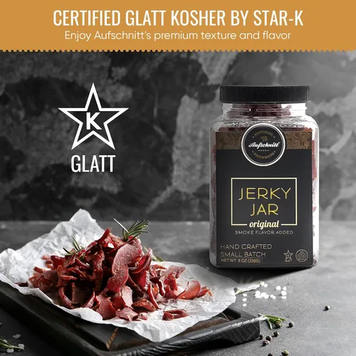 Miniatura 3 de Aufschnitt Meats - Tarro de carne seca de res alimentada con pasto, apto para Kosher y Keto, idea de regalo, tarro de 8 onzas, original