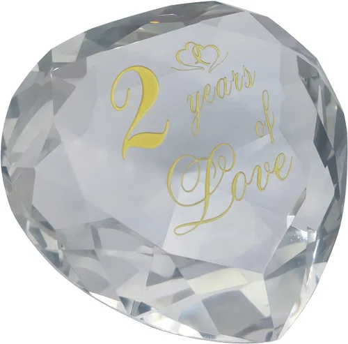 Miniatura 14 de Regalos de cristal de aniversario de 1 año para ella y él, primera boda para marido, esposa, novio o novia, regalo de aniversario de un año