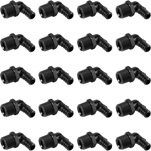 Miniatura 8 de Paquete de 10 unidades EFIELD Poly PPSU Barb Crimp Pex Fitting 1/2" X3/4" Macho NPT Adaptador, agua potable, (PPSU1807104)