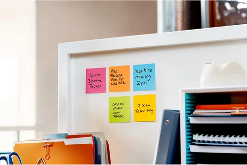 Miniatura 17 de Post-it Notas súper adhesivas, 3 x 3 pulgadas, 5 blocs, 2 veces más poder de adherencia, colección Energy Boost, colores brillantes, reciclables