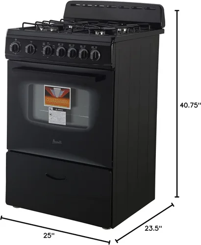 Miniatura 3 de Avanti Horno de Gas, Diseño Compacto Independiente, 4 Quemadores Sellados con Encendido Electrónico, Capacidad de 2.6 pies cúbicos. Cuenta con Cajón