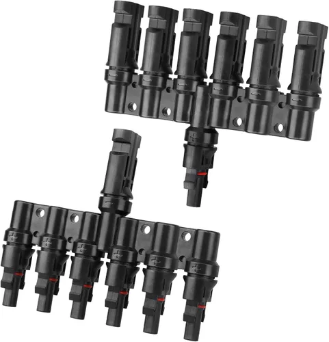 Miniatura 11 de 4 a 1 conectores de panel solar T conectores de rama acoplador divisor de cable 1 macho a 4 hembra (M/4F) y 1 hembra a 4 macho (F/4M) para conexión