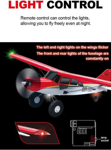 Miniatura 3 de FLYCOLOR QIDI-560 M7 Avión RC Todo Terreno 3D con Planeador de Una Tecla, Ala Fija con Habilidad de Colgar, Control de Vuelo Resistente al Viento