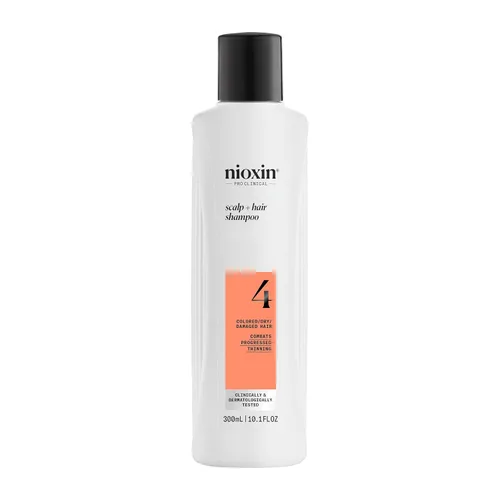 Miniatura 11 de Nioxin System 4 Champú Espesante para Cuero Cabelludo + Cabello para Cabello Teñido, Seco y Dañado con Adelgazamiento Progresivo Mantiene