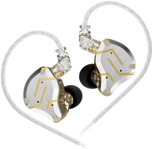 Miniatura 13 de Linsoul - KZ ZS10 Pro, 4BA+1DD, con 5 controladores, auriculares de metal de alta fidelidad con placa frontal de acero inoxidable, cable desmontable