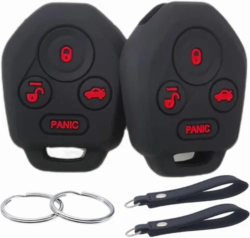 REPROTECTING Funda de llavero de goma de silicona Compatible con Subaru Crosstrek Forester Impreza Legacy Outback Tribeca WRX STI XV Crosstrek