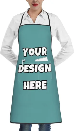 Miniatura 59 de Delantal personalizado con logotipo de imagen, nombre de texto, delantales de cocina personalizados para chef para hombres y mujeres