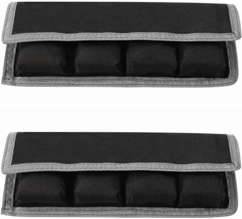 Miniatura 11 de Meking Soporte de batería para cámara DSLR, bolsa / estuche / bolsa (4 bolsillos) para batería AA, batería Canon LP-E6 LP-E8 LP-E10 LP-E12, batería