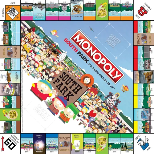 Miniatura 6 de Monopoly South Park Basado en el programa South Park de Comedy Central Con ubicaciones familiares, episodios y personajes Juego de Monopoly