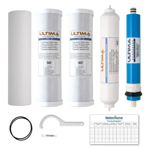 Miniatura 9 de Ultima 7/VII - Filtros de agua de ósmosis inversa de 5 etapas, cartuchos de repuesto para sistema de filtro de agua universal para debajo
