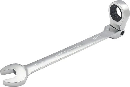 Miniatura 12 de Llave combinada de trinquete de cabeza flexible de 3/4 pulgadas SAE 72 dientes de 12 puntos de trinquete de caja de trinquete y herramientas