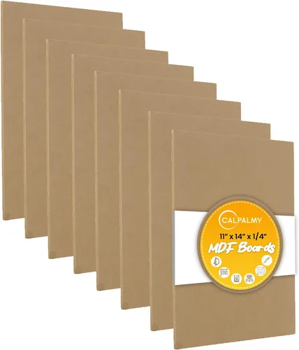CalPalmy - Tableros de MDF de 11 x 14 pulgadas (paquete de 8) - Tablas de 1/4 pulgadas de grosor para carpintería, diseño de interiores,