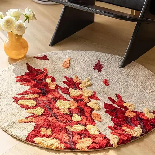 Miniatura 13 de Alfombra de musgo 3D estéreo, alfombra floral, bonita alfombra de baño verde, antideslizante, suave, lanuda y absorbente, alfombra de baño
