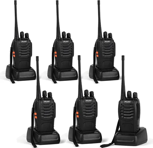 Miniatura 8 de Walkie Talkies - Radios recargables de dos vías de 16 canales UHF de 2 vías para adultos (paquete de 4)