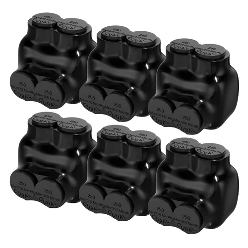 Miniatura 13 de RVBOATPAT Conector multigrifo aislado de 2 puertos 4-14 AWG de aluminio a cobre, conectores de alambre de aluminio de entrada de un solo lado, 5PCS