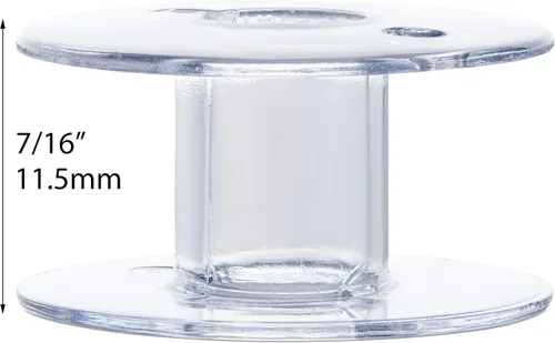 Miniatura 4 de Paquete de 20 bobinas transparentes clase 15 hechas para adaptarse a Singer 006066008