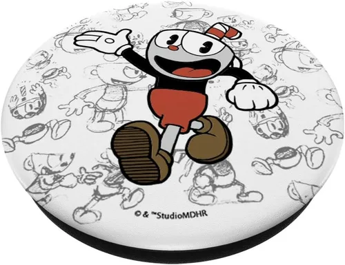 Miniatura 3 de Cuphead Character Sketches PopSockets PopGrip: agarre intercambiable para teléfonos y tabletas