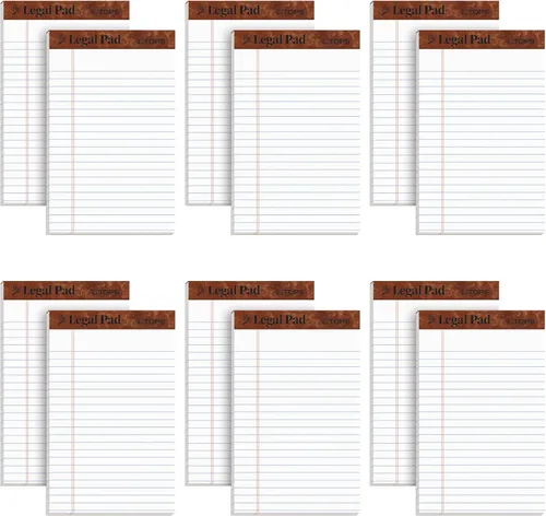 Miniatura 7 de Tops 7573 - Bloc de escritura legal perforado para uso diario, 8.5 x 14 pulgadas, blanco, 12 unidades (paquete de 1)