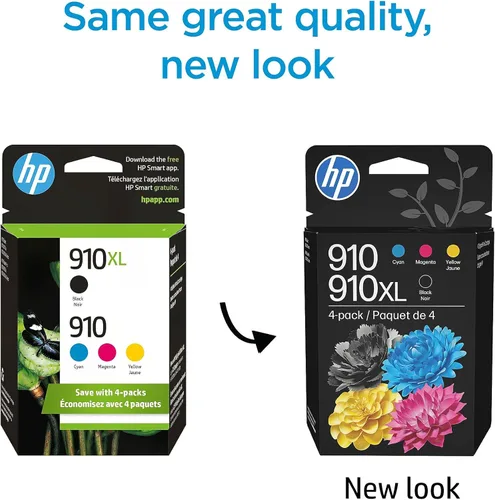 Miniatura 3 de HP Cartucho de tinta negro de alto rendimiento 910XL Funciona con OfficeJet 8010, 8020 Series, OfficeJet Pro 8020, 8030 Series Elegible