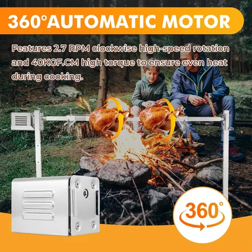 Miniatura 5 de YJINGRUI Motor de asador de 15 W, motor de barbacoa de 90 libras/88.2 lbs, motor de asador resistente para parrilla, motor eléctrico de barbacoa