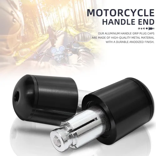 Miniatura 4 de JMTBNO Manijas universales de motocicleta de 7/8 pulgadas, 0.866 in, agarres de goma CNC compatibles con Honda Yamaha, Suzuki, Kawasaki, Dirt Bike