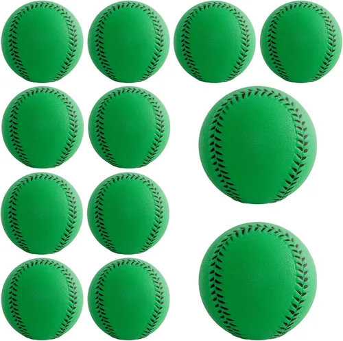 Miniatura 11 de Pelotas de béisbol suaves, paquete de 12 pelotas de béisbol de espuma de tamaño reglamentario para lanzar, atrapar y practicar bateo suave y seguro