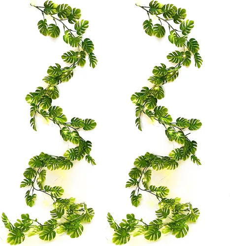 Miniatura 12 de RECUTMS Paquete de 2 guirnaldas artificiales de eucalipto con hojas de sauce de 6 pies, planta colgante falsa de seda, hojas de sauce de eucalipto