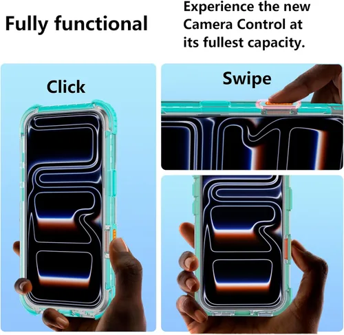 Miniatura 5 de Funda para teléfono impermeable Compatible con iPhone 17 Pro, funda de cuerpo completo IP68 impermeable a prueba de golpes y polvo con protector
