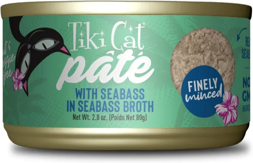 Miniatura 8 de Tiki Cat Luau Pâté, receta de atún y caballa Ahi en consumo de atún, nutrición equilibrada sin granos, comida enlatada húmeda para gatos, para todas