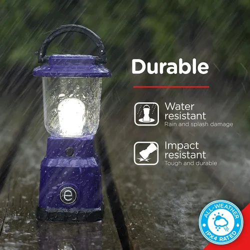 Miniatura 4 de Enbrighten Mini linterna LED para campamento, funciona con pilas, 200 lúmenes, 40 horas de funcionamiento, 3 modos, luz nocturna para niños, ideal