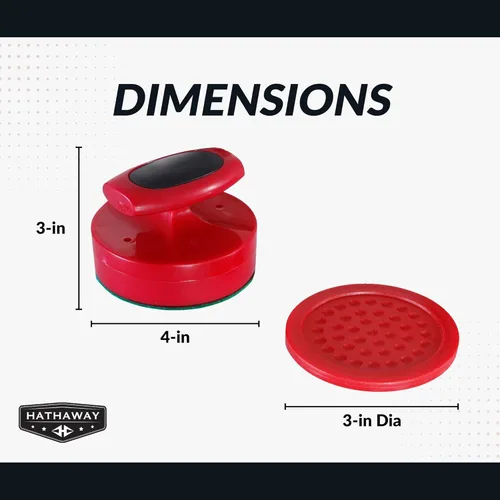 Miniatura 2 de Hathaway Pro-Series - Juego de discos y huelguistas de hockey de aire para sala de juegos familiar, con golpeadores ergonómicos de 4 pulgadas