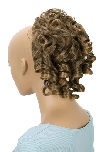 Miniatura 20 de CAISHA - Postizo Jumbo de Cabello Elástico para Recogidos Voluminosos y Rizos Desaliñados, Color Rubio Claro, G5L rubio claro #22T613 G5L