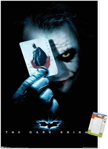 Miniatura 17 de Trends International Póster de pared de la película de DC Comics, The Dark Knight, The Joker with Batman, 22.375 x 34 pulgadas, versión enmarcada